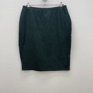 Beyond Yoga Green Spacedye On The Town Pencil Stretch Skirt SD5091 Womens sz XL